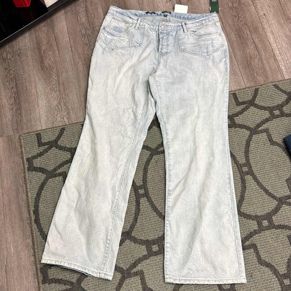Wild Fable low rise bootcut blue stonewashed jeans size 17 new 32.5 inseam